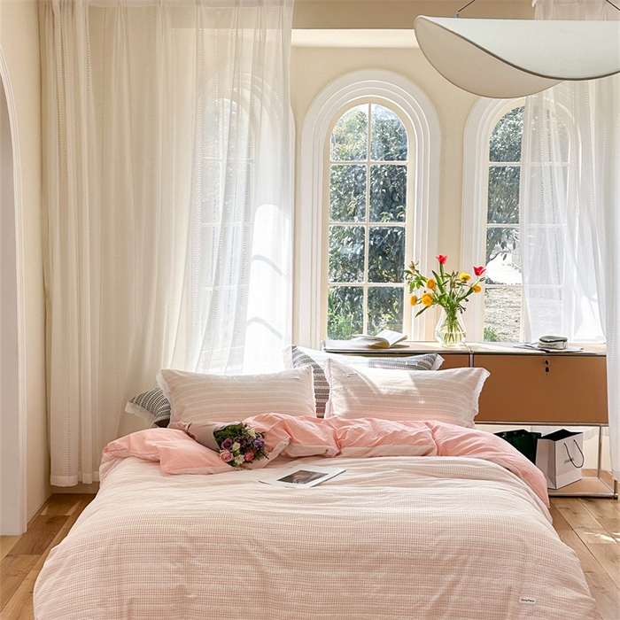 91家纺网 家纺一手货源 找家纺 洋铭区 2023新款小迷你系列四件套 小迷你粉1