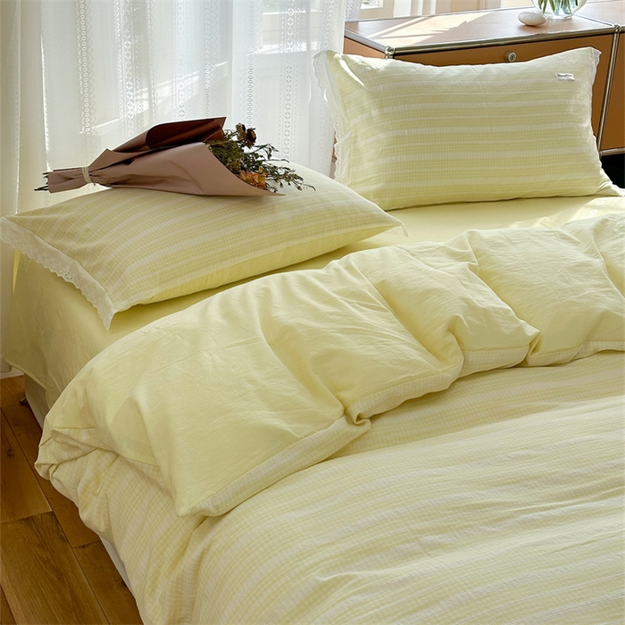 91家纺网 家纺一手货源 找家纺 洋铭区 2023新款小迷你系列四件套 小迷你黄1