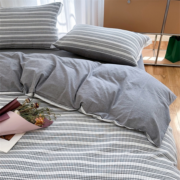 91家纺网 家纺一手货源 找家纺 洋铭区 2023新款小迷你系列四件套 小迷你灰1