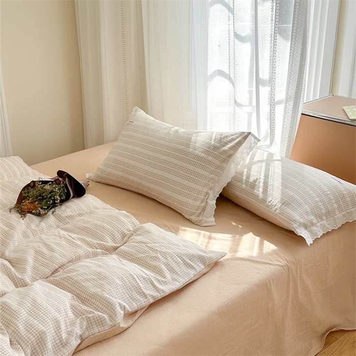 91家纺网 家纺一手货源 找家纺 洋铭区 2023新款小迷你系列四件套 小迷你杏1