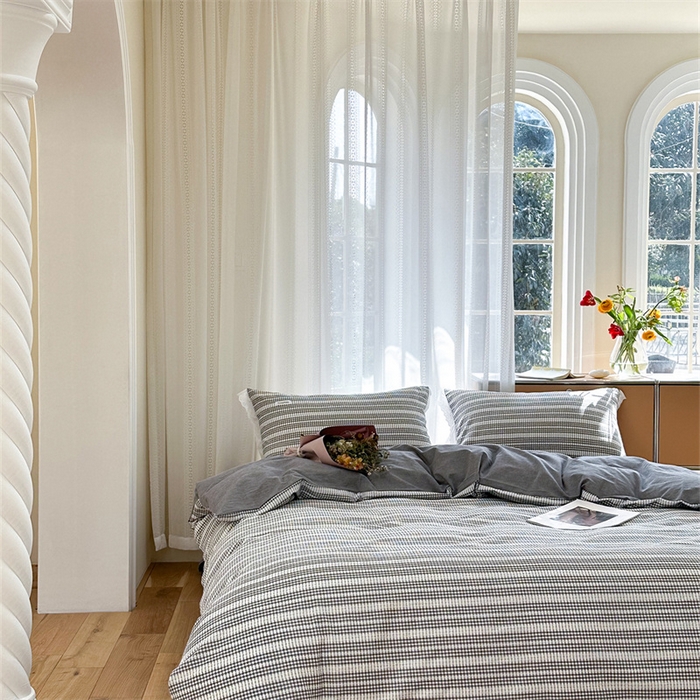 91家纺网 家纺一手货源 找家纺 洋铭区 2023新款小迷你系列四件套 小迷你灰1