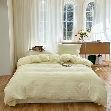 91家纺网 家纺一手货源 找家纺 洋铭区 2023新款小迷你系列四件套 小迷你黄1