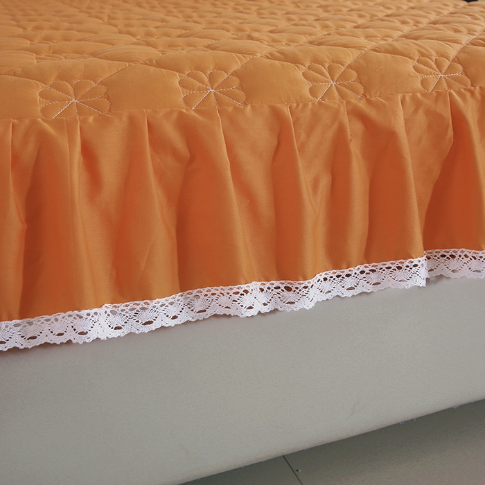 91家纺网 家纺一手货源 找家纺 （总）情煊家纺2023新款全棉夹棉纯色花边床笠