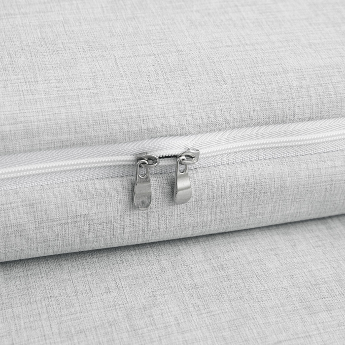 91家纺网 家纺一手货源 找家纺 凌云家纺 2025年新款彩棉床垫套 新浅灰