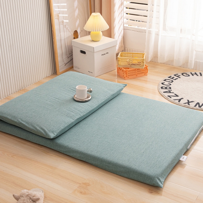 91家纺网 家纺一手货源 找家纺 凌云家纺 2025年新款彩棉床垫套 深秋青