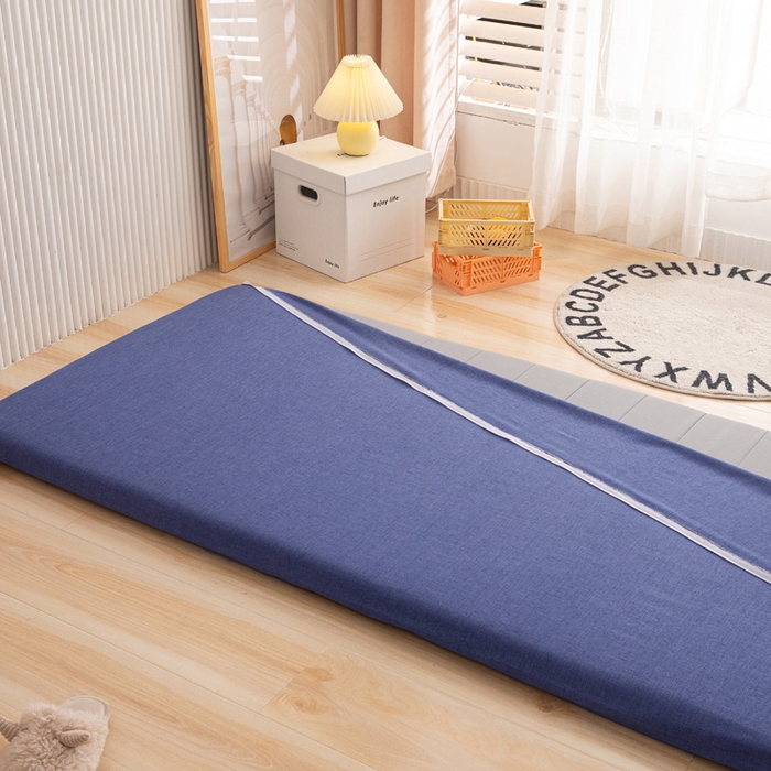 91家纺网 家纺一手货源 找家纺 凌云家纺 2025年新款彩棉床垫套 都市兰