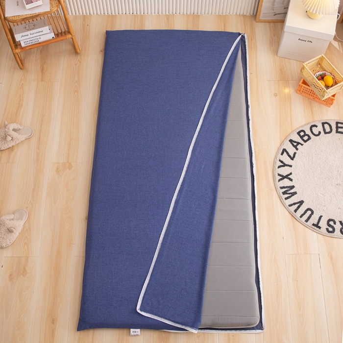 91家纺网 家纺一手货源 找家纺 凌云家纺 2025年新款彩棉床垫套 都市兰