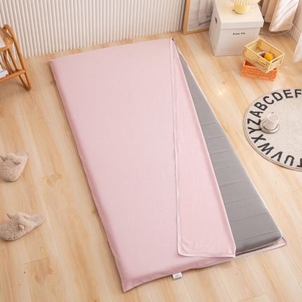 91家纺网 家纺一手货源 找家纺 （总）凌云家纺 2025新款舒适亲肤纯色彩棉全包学生床垫套