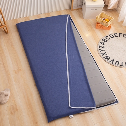 91家纺网 家纺一手货源 找家纺 （总）凌云家纺 2025新款舒适亲肤纯色彩棉全包学生床垫套