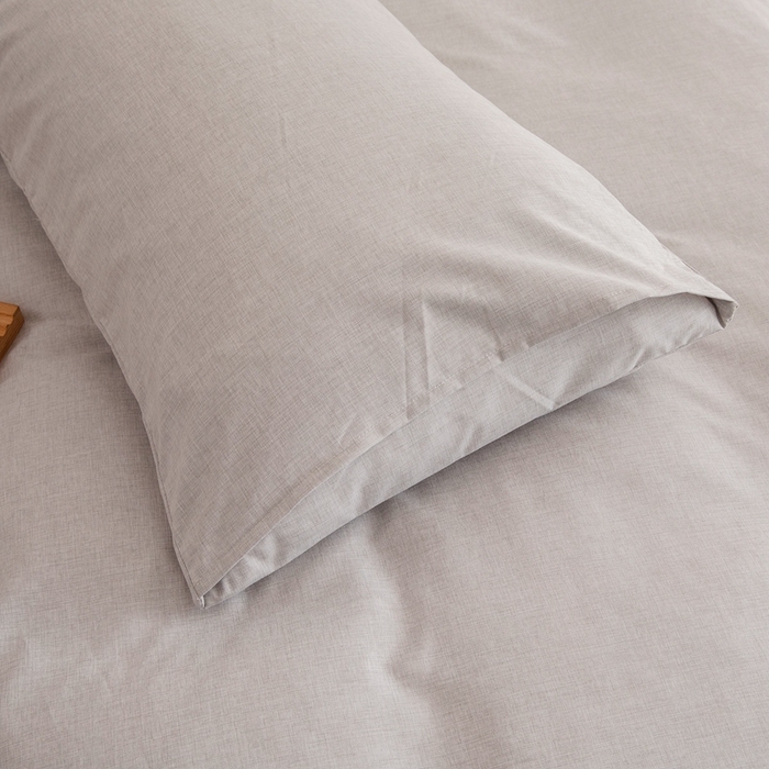 91家纺网 家纺一手货源 找家纺 凌云家纺 2025新款彩棉枕套 新浅灰