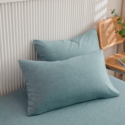 91家纺网 家纺一手货源 找家纺 （总）凌云家纺 2025新款纯色亲肤彩棉枕套