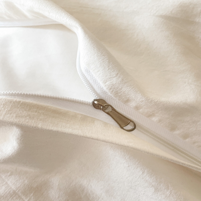 91家纺网 家纺一手货源 找家纺 玛奇朵 2023新品全棉有氧纱水洗棉-黛西系列 白