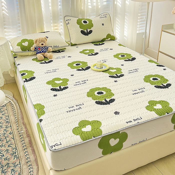 91家纺网 家纺一手货源 找家纺 （总）民新家纺 2023新款乳胶凉席床笠款