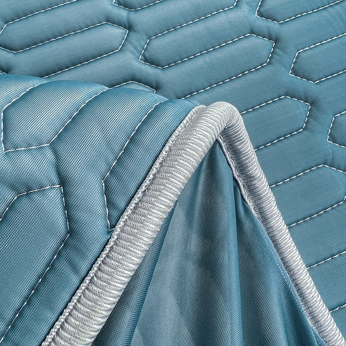 91家纺网 家纺一手货源 找家纺 民新家纺 2023新款乳胶凉席床笠款 宝石蓝