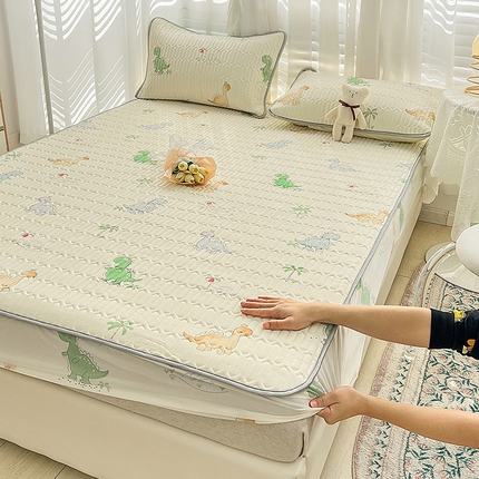 民新家纺 2023新款乳胶凉席床笠款 小恐龙