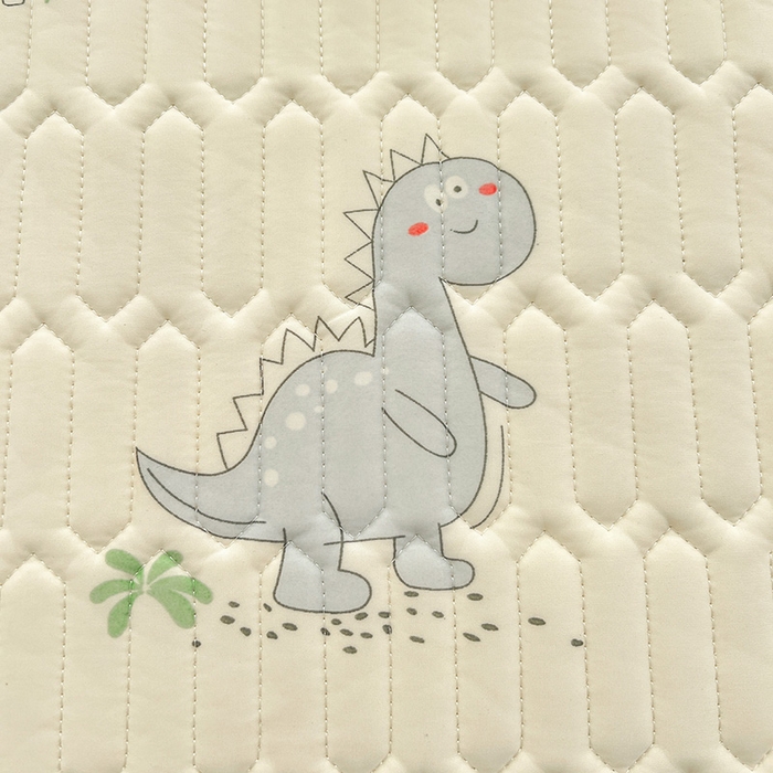 91家纺网 家纺一手货源 找家纺 民新家纺 2023新款乳胶凉席床笠款 小恐龙