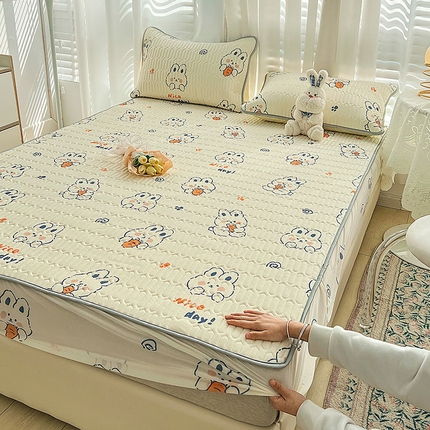 民新家纺 2023新款乳胶凉席床笠款 萝卜兔