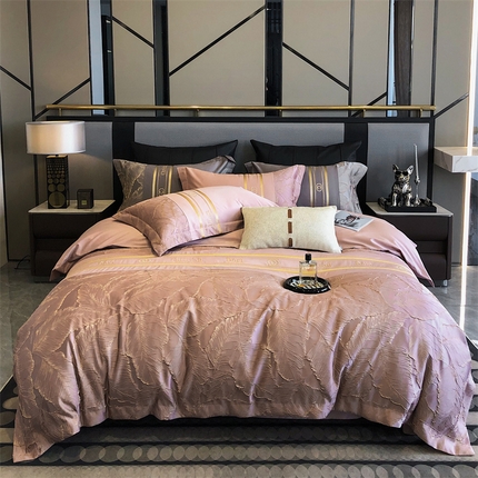 91家纺网 家纺一手货源 找家纺 （总）雪夫人  2023年 罗浮宫印象100支高精密浮雕四件套