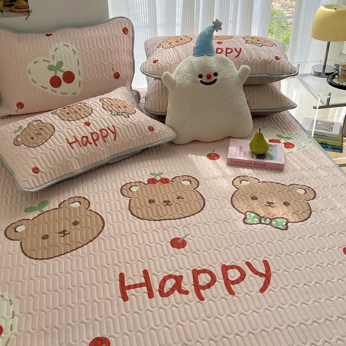 91家纺网 家纺一手货源 找家纺 慕尚家纺 2025新款乳胶大版席 维尼小熊