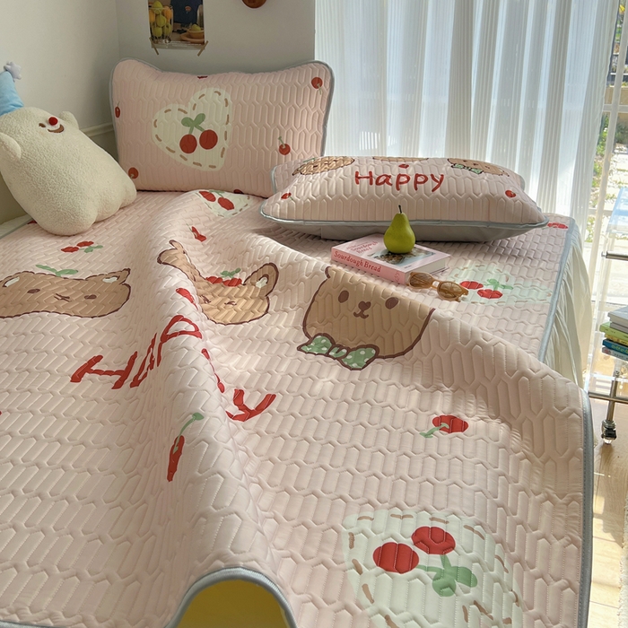 91家纺网 家纺一手货源 找家纺 慕尚家纺 2025新款乳胶大版席 维尼小熊