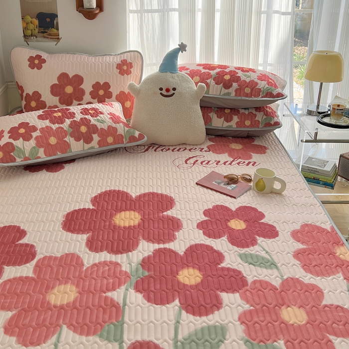 91家纺网 家纺一手货源 找家纺 慕尚家纺 2025新款乳胶大版席 花样绽放