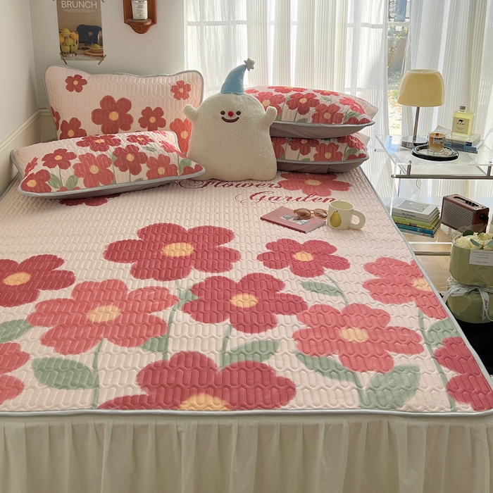 91家纺网 家纺一手货源 找家纺 慕尚家纺 2025新款乳胶大版席 花样绽放