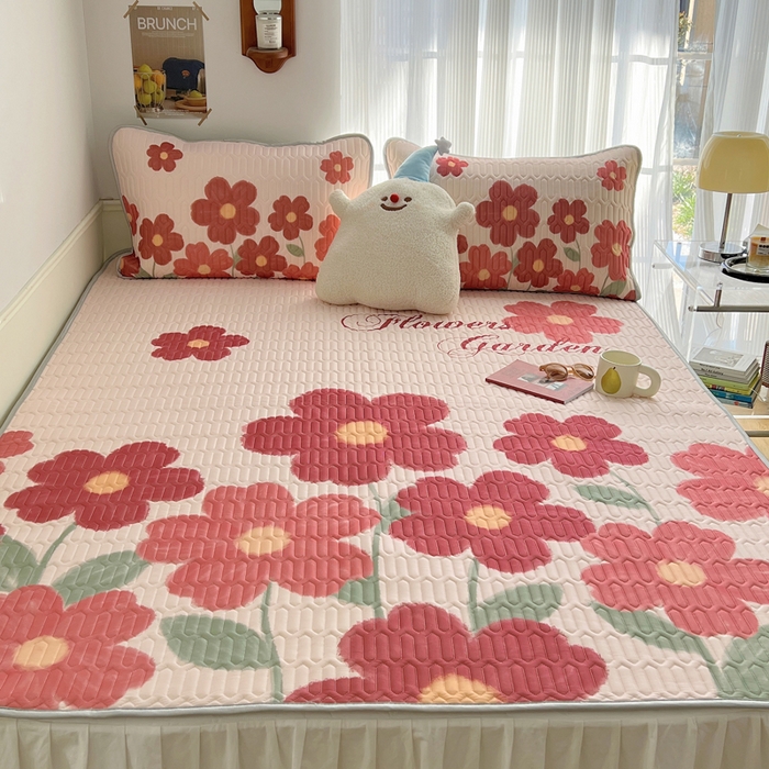 91家纺网 家纺一手货源 找家纺 慕尚家纺 2025新款乳胶大版席 花样绽放