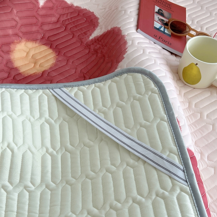 91家纺网 家纺一手货源 找家纺 慕尚家纺 2025新款乳胶大版席 花样绽放