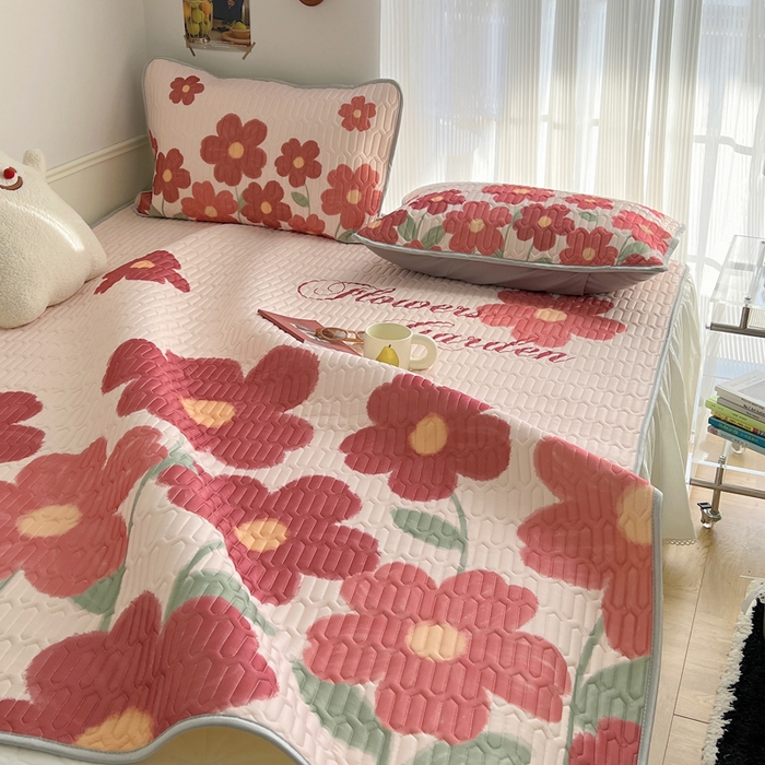 91家纺网 家纺一手货源 找家纺 慕尚家纺 2025新款乳胶大版席 花样绽放