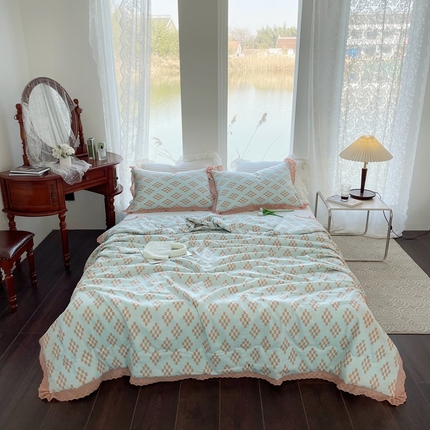 91家纺网 家纺一手货源 找家纺 总 仟网汇 2023新款水洗棉麻夏被