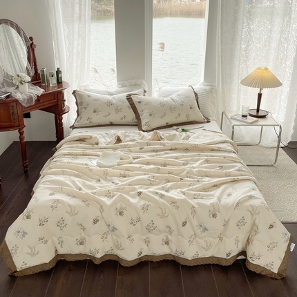 91家纺网 家纺一手货源 找家纺 总 仟网汇 2023新款水洗棉麻夏被