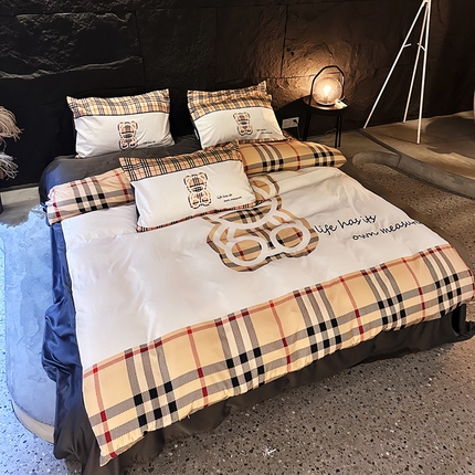 91家纺网 家纺一手货源 找家纺 色鬼 2023新款水洗天丝真丝四件套 巴宝