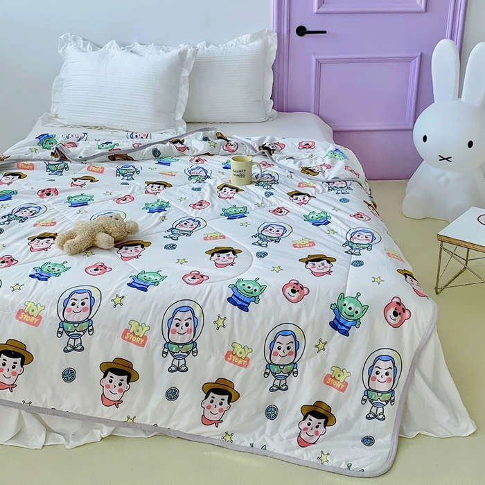 91家纺网 家纺一手货源 找家纺 （总）星期八 2023新款迪士尼针织棉夏被