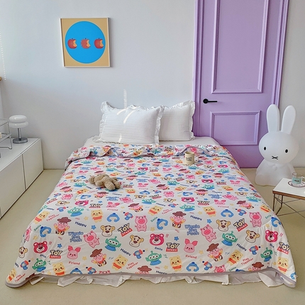 91家纺网 家纺一手货源 找家纺 （总）星期八 2023新款迪士尼针织棉夏被