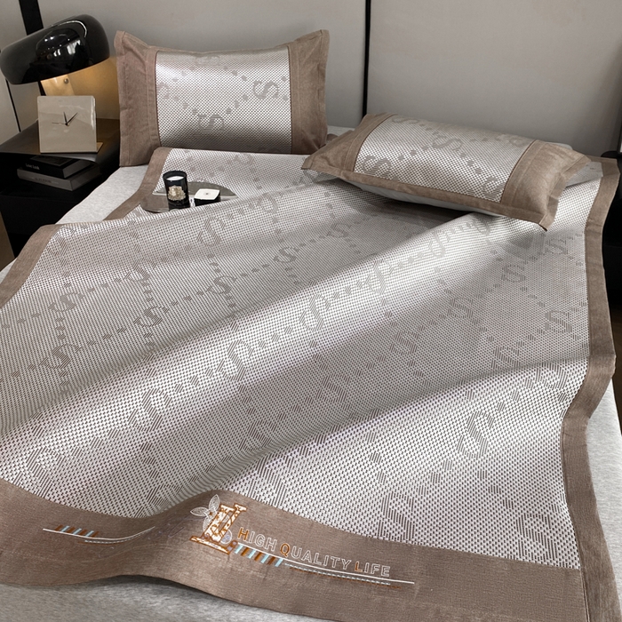 91家纺网 家纺一手货源 找家纺 （总）伊被源 2023新款凉感冰藤席-沁雅、字母、蝶恋花