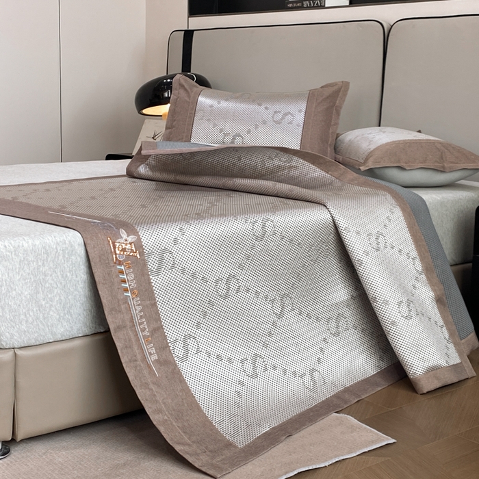 91家纺网 家纺一手货源 找家纺 （总）伊被源 2023新款凉感冰藤席-沁雅、字母、蝶恋花