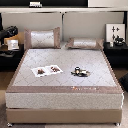 （总）伊被源 2023新款凉感冰藤席-沁雅、字母、蝶恋花