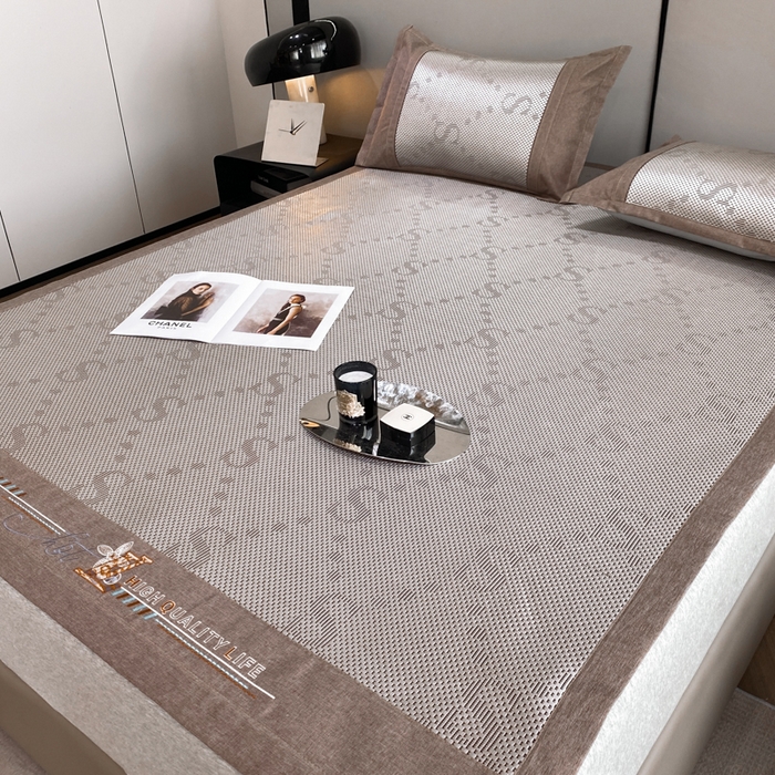 91家纺网 家纺一手货源 找家纺 （总）伊被源 2023新款凉感冰藤席-沁雅、字母、蝶恋花