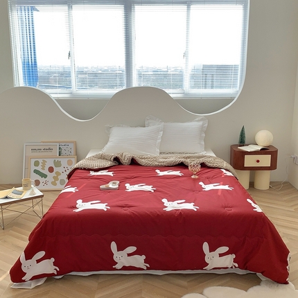 星期八 2023新款全棉豆豆春秋被夏被 小红兔
