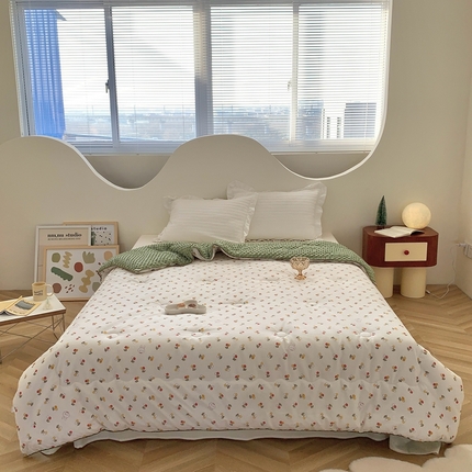 星期八 2023新款全棉豆豆春秋被夏被 硕果
