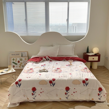 星期八 2023新款全棉豆豆春秋被夏被 爱情