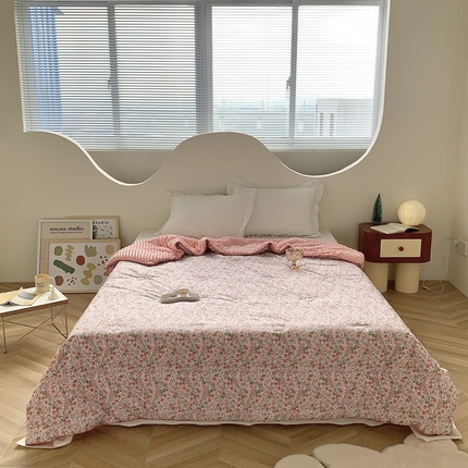 星期八 2023新款全棉豆豆春秋被夏被 雪柳