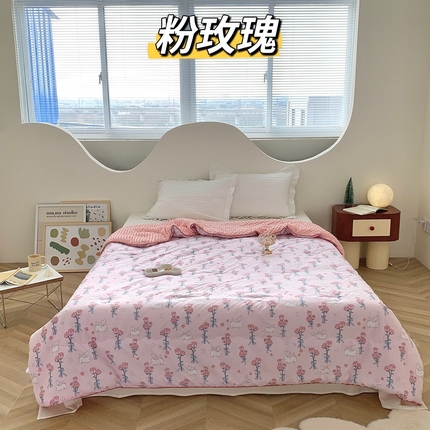 91家纺网 家纺一手货源 找家纺 （总）星期八 2023新款全棉豆豆春秋被夏被