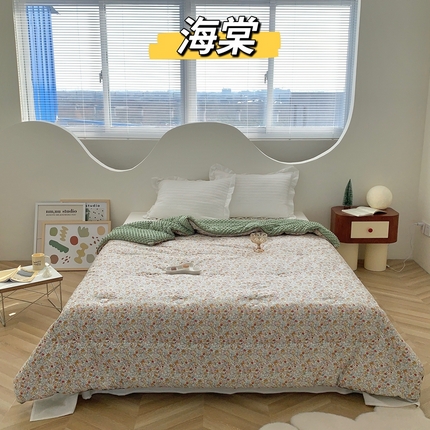 91家纺网 家纺一手货源 找家纺 （总）星期八 2023新款全棉豆豆春秋被夏被