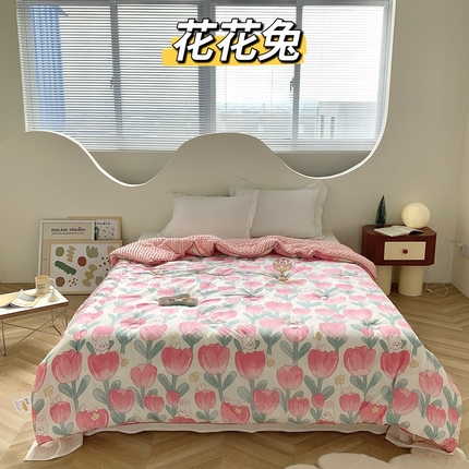 91家纺网 家纺一手货源 找家纺 （总）星期八 2023新款全棉豆豆春秋被夏被