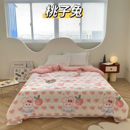 91家纺网 家纺一手货源 找家纺 （总）星期八 2023新款全棉豆豆春秋被夏被