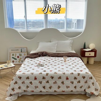 91家纺网 家纺一手货源 找家纺 （总）星期八 2023新款全棉豆豆春秋被夏被