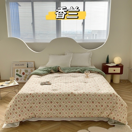 91家纺网 家纺一手货源 找家纺 （总）星期八 2023新款全棉豆豆春秋被夏被