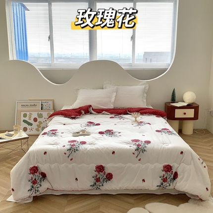 91家纺网 家纺一手货源 找家纺 （总）星期八 2023新款全棉豆豆春秋被夏被