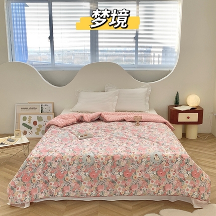 91家纺网 家纺一手货源 找家纺 （总）星期八 2023新款全棉豆豆春秋被夏被